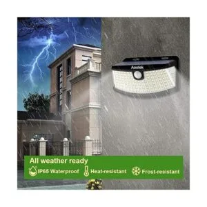 Aootek Nuevas luces solares de 120 LED con reflector de_2