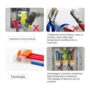 HTCELLE Conectores de cables de palanca paquete surtido