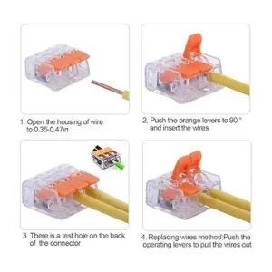 HTCELLE Conectores de cables de palanca paquete surtido