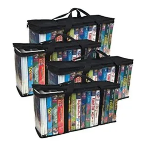 Evelots VHS Bolsa de almacenamiento organizador de_1