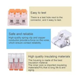 HTCELLE Conectores de cables de palanca paquete surtido