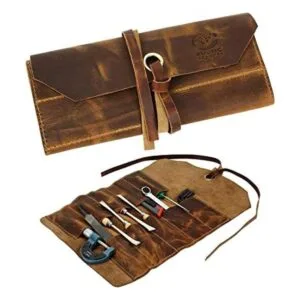 RUSTIC TOWN Bolsa enrollable de cuero para herramientas_1
