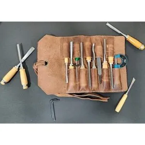 RUSTIC TOWN Bolsa enrollable de cuero para herramientas_6