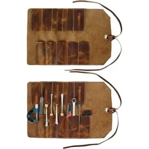 RUSTIC TOWN Bolsa enrollable de cuero para herramientas_4