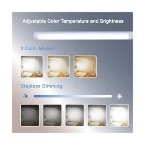 Psiven Lámpara de escritorio LED abrazadera en la luz de_2