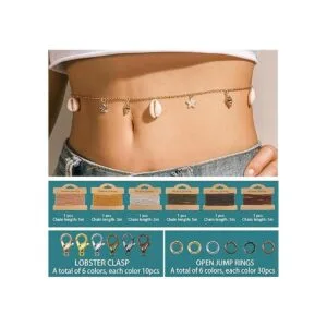 TOAOB Cadenas de cable de eslabones de 98 pies con 60