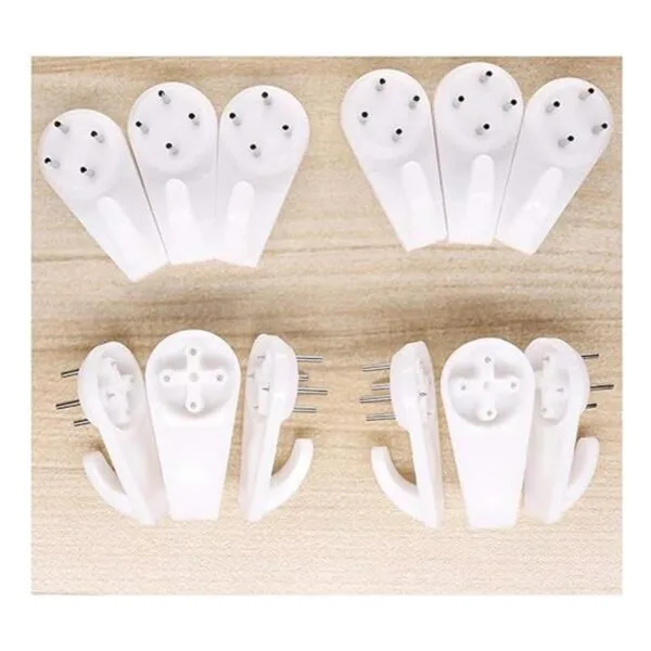 Fasunry Paquete de 10 perchas para placas de pared de 10.0