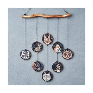 Arteza Rebanadas de madera 45 piezas con corteza de pino_4