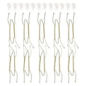 Fasunry Paquete de 10 perchas para placas de pared de 10.0