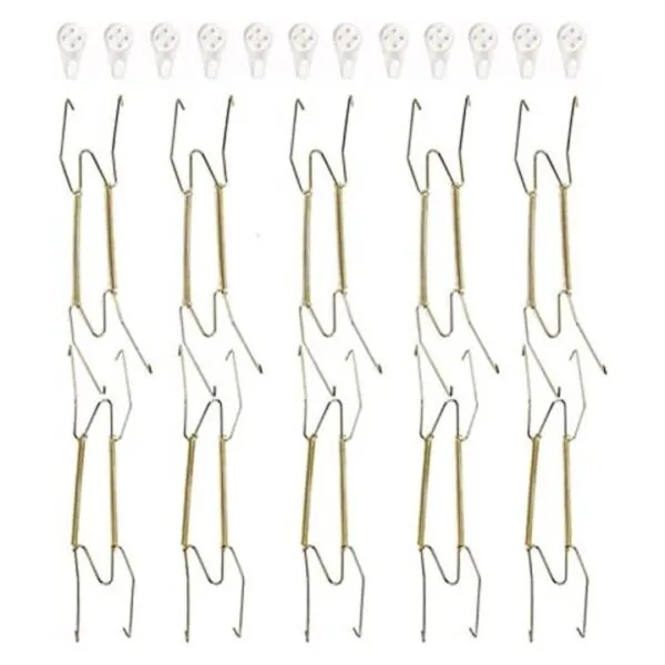 Fasunry Paquete de 10 perchas para placas de pared de 10.0