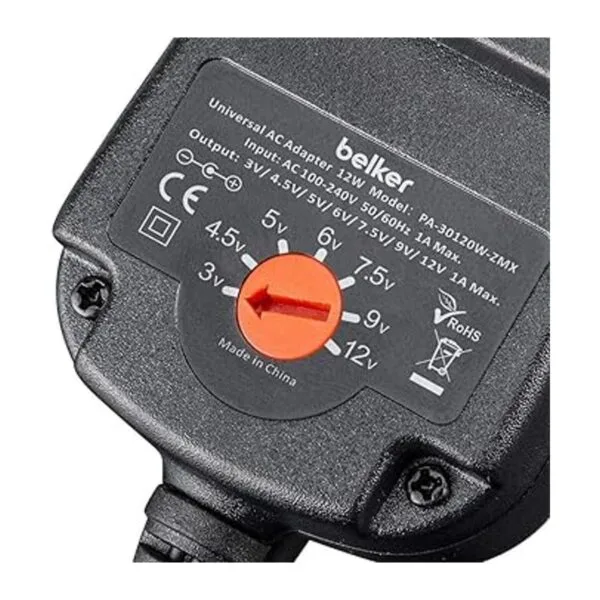 Belker 12 W 3 V 4.5 V 5 V 6 V 7.5 V 9 V 12 V_6