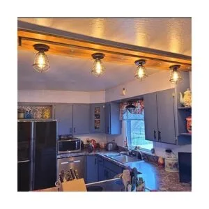 Asnxcju Lámpara de techo de montaje semiempotrado de_4