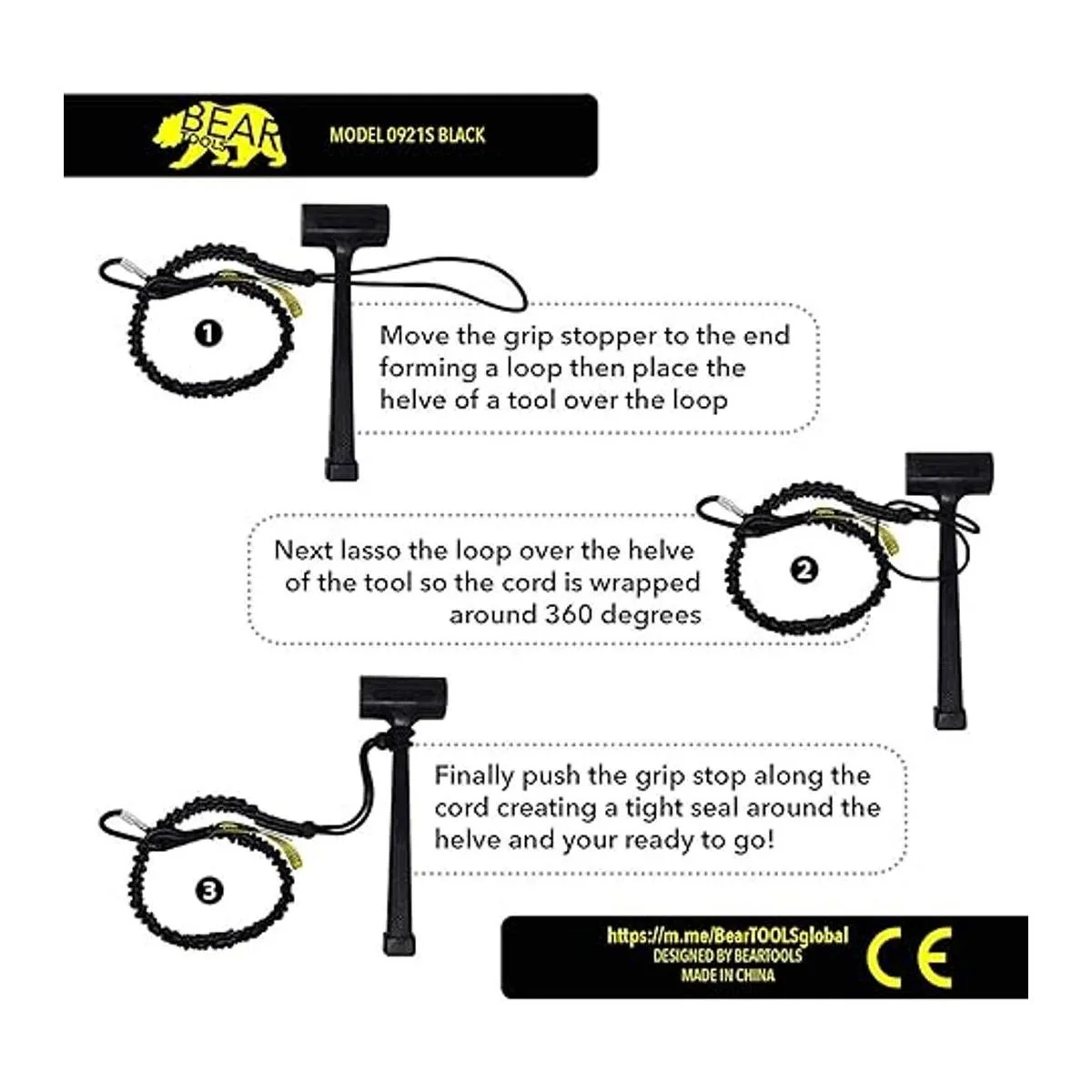 BearTOOLS 0923S Cordón de herramientas con mosquetón_3