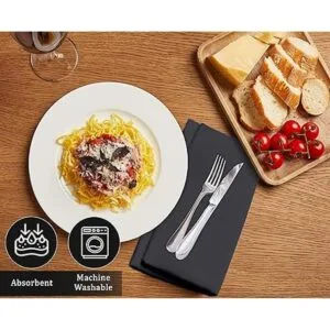 Ruvanti Servilletas de algodón 12 unidades servilletas de_4