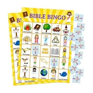 Juego de bingo de la Biblia para la escuela de la Biblia_1
