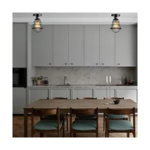 Asnxcju Lámpara de techo de montaje semiempotrado de_3