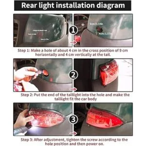 Kit de luces traseras LED de carrito de golf para Club Car_3