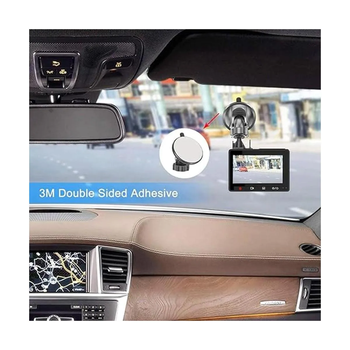 Dash Cam Soporte de ventosa compatible con Crosstour_2