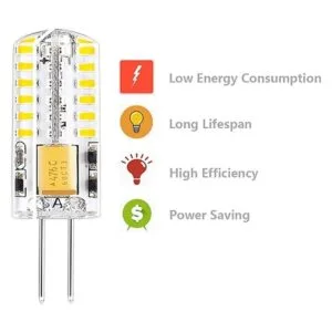 Bombilla LED G4 de 12 V CACC con base bipin de paisaje