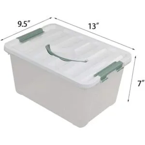 Saedy Caja de cierre de 14 cuartos de galón gran_5