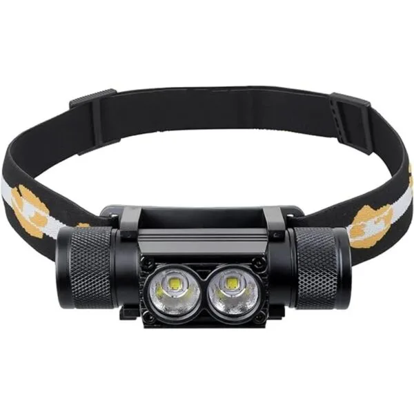 Linterna frontal recargable de 1200 lúmenes con luz LED_1