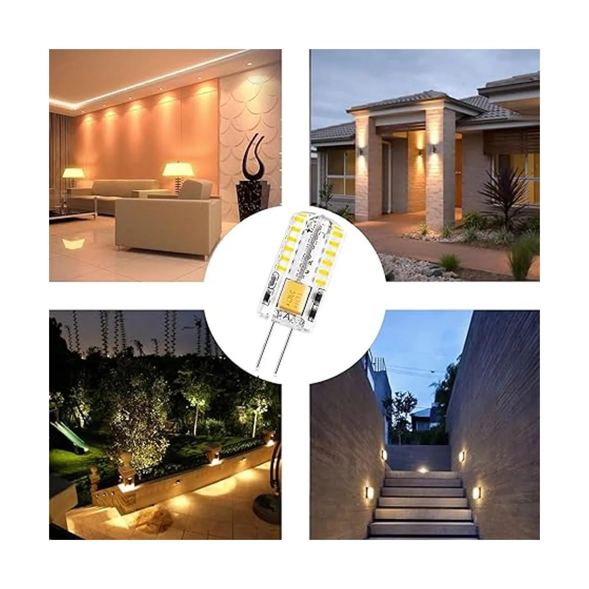 Bombilla LED G4 de 12 V CACC con base bipin de paisaje