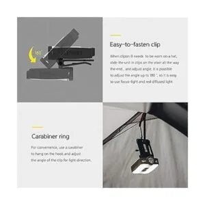 Claymore Capon 40B rojo luz LED recargable ultraligera