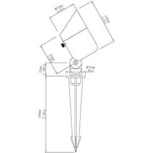 Lumina Luces LED de paisaje de aluminio fundido de 4 W