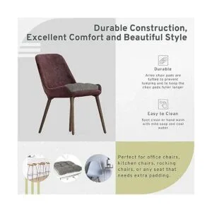 Arlee Almohadilla antideslizante para silla 2 unidades