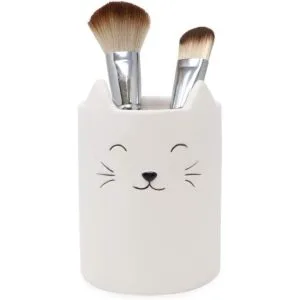 Isaac Jacobs Soporte para brochas de maquillaje de gato_2