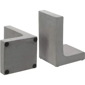 MyGift Sujetalibros decorativos de color gris cemento para_6