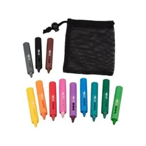 Juego de 12 lápices de colores para bañera con bolsa de_2