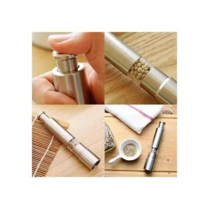 Juego de 2 molinillos de sal y pimienta de acero_4