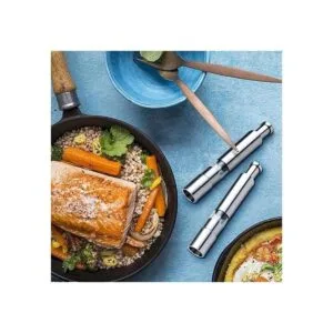 Juego de 2 molinillos de sal y pimienta de acero_6