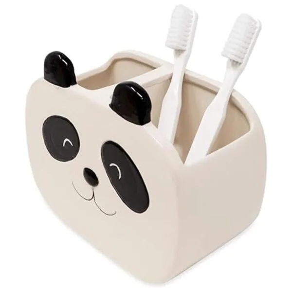 Isaac Jacobs Soporte para brochas de maquillaje de panda_3