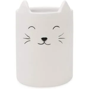 Isaac Jacobs Soporte para brochas de maquillaje de gato_1