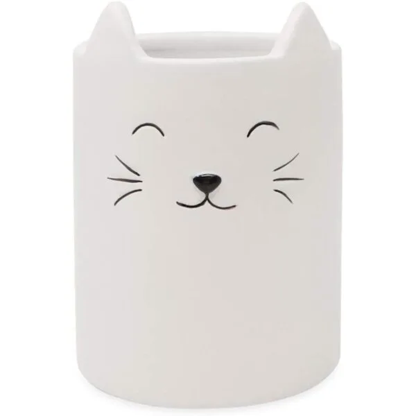 Isaac Jacobs Soporte para brochas de maquillaje de gato_1