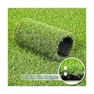 Fas Home césped artificial de 0.8 pulgadas de altura