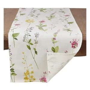 SARO LIFESTYLE 1015.OW1672B Camino de lino para jardín_2