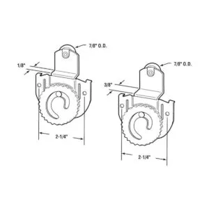 PrimeLine N 7536 Kit de rodillos para puerta corrediza de_2