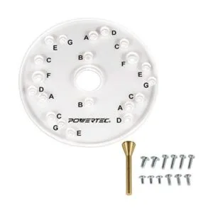 POWERTEC 71369 Placa base universal para enrutador con