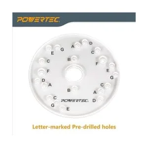 POWERTEC 71369 Placa base universal para enrutador con