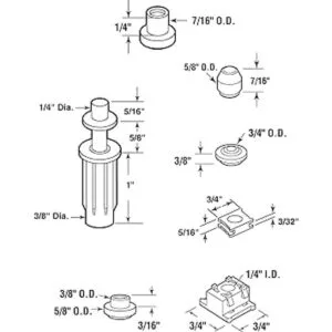 PrimeLine N 7539 Kit de reparación de tapa y pivote de_2