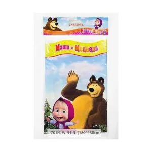 Mantel brillante Masha y el oso para niños con personajes_3