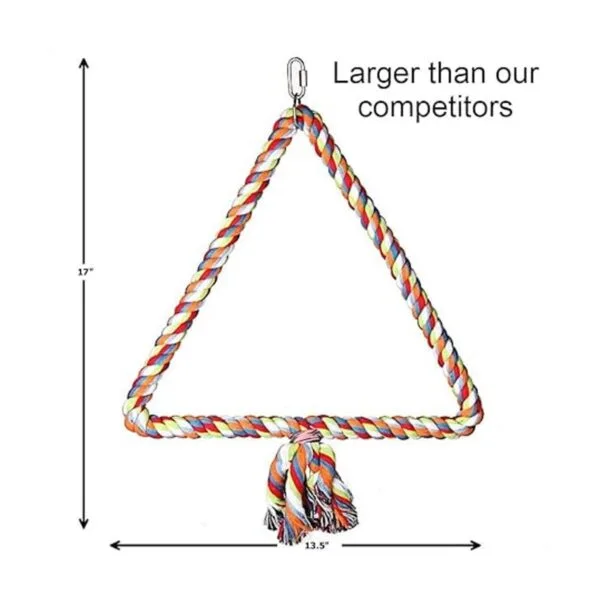 Spoiled Pet Percha triangular grande de algodón para