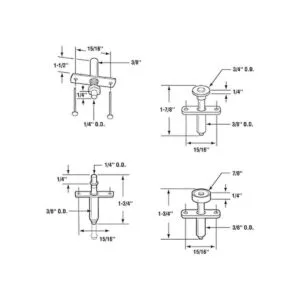 PrimeLine N 7535 Kit de reparación de herrajes para_2
