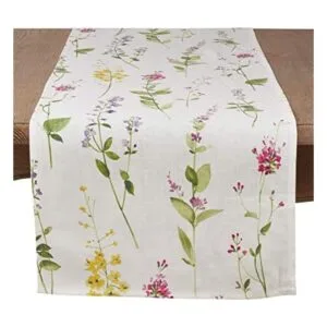 SARO LIFESTYLE 1015.OW1672B Camino de lino para jardín_1