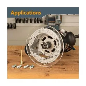 POWERTEC 71369 Placa base universal para enrutador con