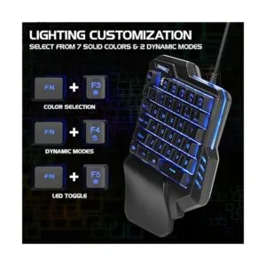 ENHANCE Teclado para juegos con una sola mano teclado_3