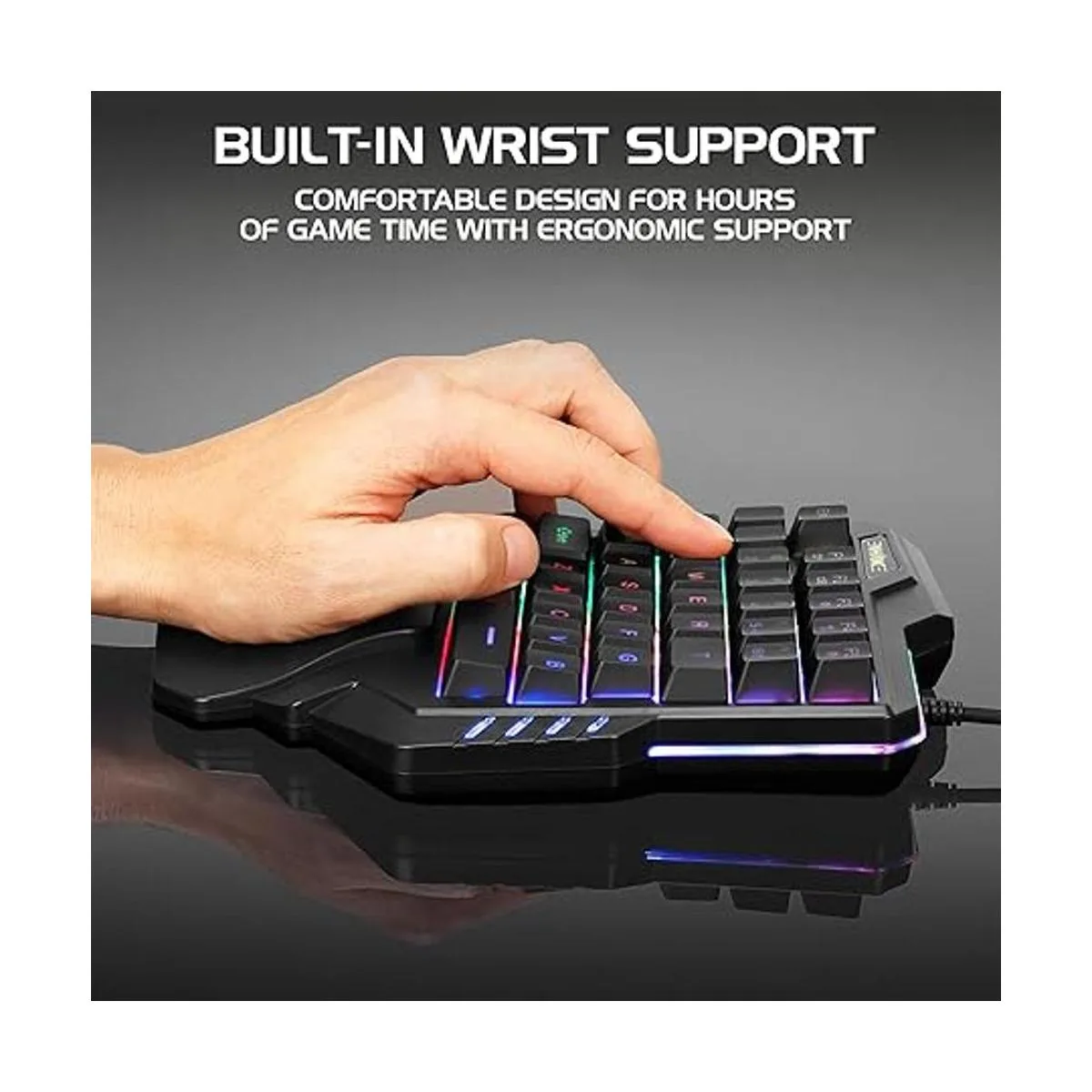 ENHANCE Teclado para juegos con una sola mano teclado_4